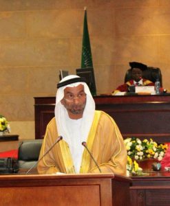 أحمد بن محمد الجروان رئيس البرلمان العربي أمام الجلسة الافتتاحية للدورة العادية الثانية لبرلمان عموم أفريقيا (1)